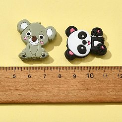 6Pcs 6 Styles Food Grade Eco-Friendly Silicone Focal Beads&nbsp;SIL-FS0001-08