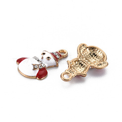 Rack Plating Alloy Enamel Pendants&nbsp;ENAM-S126-060-NR
