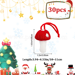 Mushroom Wool Felt Hanging Pendant Decorations&nbsp;AJEW-WH0326-99