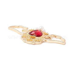 Rack Plating Alloy Rhinestone Pendants&nbsp;LS-FIND-G016-02G-03