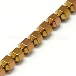Electroplate Non-magnetic Synthetic Hematite Beads Strands&nbsp;G-I095-02