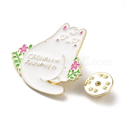 Black Golden Zinc Alloy Brooches&nbsp;JEWB-M039-04G