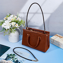 PU Imitation Leather Braided Bag Handles&nbsp;PURS-WH0005-96A-04G