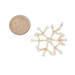 Christmas Seed Beads Beaded Charms&nbsp;PALLOY-MZ00328-02