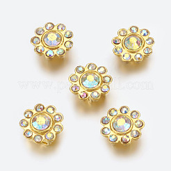 Alloy Multi-Strand Rhinestone Links&nbsp;ALRI-H213-28G