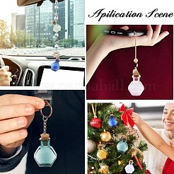 10Pcs 10 Colors Hexagon Dollhouse Miniature Glass Cork Bottles Ornament&nbsp;AJEW-CA0003-49