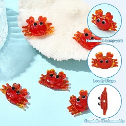5Pcs Handmade Lampwork Beads&nbsp;LAMP-YW0001-83