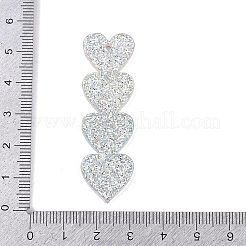 Valentine's Day Theme Gradient Color Acrylic Pendants&nbsp;OACR-Q100-11B