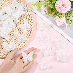 40Pcs Polyester Butterfly&nbsp;DIY-SP0006-26B