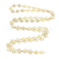 Ion Plating(IP) 304 Stainless Steel Sunflower Link Chains&nbsp;STAS-N092-03LG