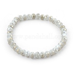 Electroplate Glass Beads Stretch Bracelets&nbsp;BJEW-JB04021