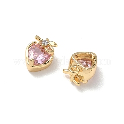 Brass Micro Pave Cubic Zirconia Charms&nbsp;KK-P355-16G-01