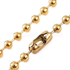 Ion Plating(IP) 304 Stainless Steel Ball Chain Necklaces for Women&nbsp;NJEW-G135-01C-G
