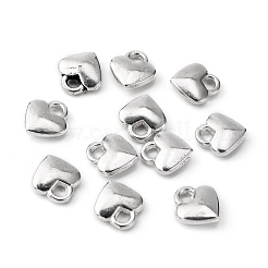 Tibetan Style Heart Charms&nbsp;X-TIBEP-LFH260Y-S-FF