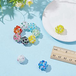 10Pcs 10 Colors Handmade Lampwork Beads&nbsp;LAMP-AR0001-43