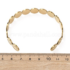 201 Stainless Steel Cuff Bangles for Women Flat Round with Cross & Butterfly & Heart & Star & Flower&nbsp;BJEW-T024-01E-G