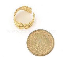 304 Stainless Steel Hollow Wide Cuff Rings for Women&nbsp;LS-RJEW-G338-24G
