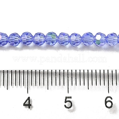 Electroplate Transparent Glass Beads Strands&nbsp;LS-EGLA-A035-T3mm-L14