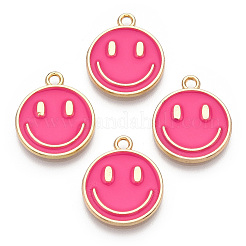 Light Gold Tone Alloy Enamel Pendants&nbsp;ENAM-N056-197A