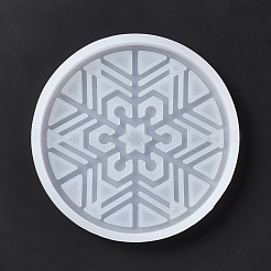 DIY Christmas Snowflake Pattern Cup Mat Silicone Molds&nbsp;DIY-E055-17