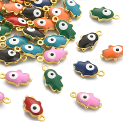 50Pcs Brass Enamel Pendants&nbsp;ENAM-CJ0003-92