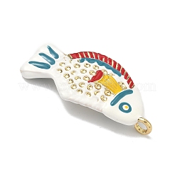 Brass Enamel Pendants&nbsp;X-KK-Z153-06G-02