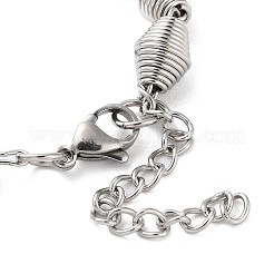 Non-Tarnish 304 Stainless Steel Bicone Link Chain Bracelets for Women&nbsp;BJEW-G712-05P