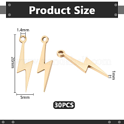 30Pcs 304 Stainless Steel Pendants&nbsp;STAS-UN0064-62