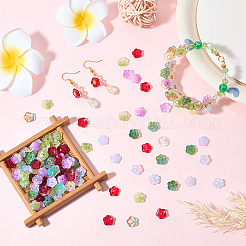 200Pcs Transparent Spray Painted Glass Beads&nbsp;GLAA-SC0002-85