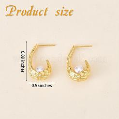 Natural Pearl Teardrop Stud Earrings&nbsp;JE1078A