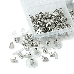 430Pcs 5 Style Iron & Plastic Ear Nuts&nbsp;IFIN-YW0003-03P