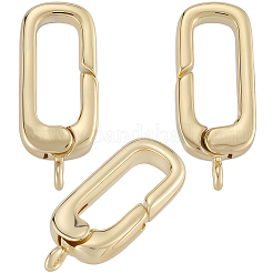 6Pcs Rack Plating Brass Spring Gate Rings&nbsp;KK-SC0006-48G-02