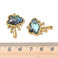 Natural Paua Shell Pendants&nbsp;STAS-G397-09G-02