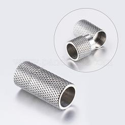 Tarnish Resistant 304 Stainless Steel Magnetic Clasps with Glue-in Ends&nbsp;STAS-F132-44P-7mm