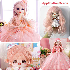Artificial Wool Doll Wig Hair&nbsp;AJEW-WH0609-186H