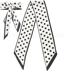 Polka Dot Pattern Polyester Fabric Scarf for Women Girls&nbsp;AJEW-WH20072-65