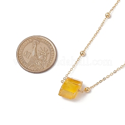 Electroplated Raw Natural Quartz Pendant Necklaces&nbsp;NJEW-JN04968