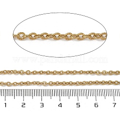 Ion Plating(IP) 304 Stainless Steel Textured Cable Chains&nbsp;CHS-H012-02G-1