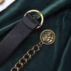 Alloy with Imitation Leather Chain Belts&nbsp;FS-WG27A5F-01