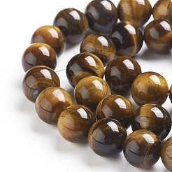 Round Tiger Eye Beads Strands&nbsp;Z0RQT013