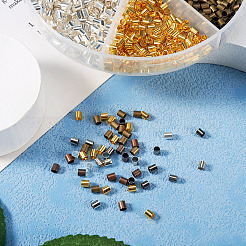 1368Pcs 6 Colors Brass Crimp Beads&nbsp;KK-YS0001-09