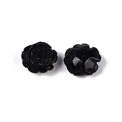 Natural Obsidian Carved Beads&nbsp;G-Q601-41C-03