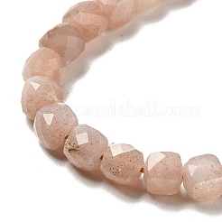 Natural Peach Moonstone Beads Strands&nbsp;G-D470-09