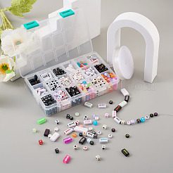 DIY Alphabet Themed Stretch Bracelet Making Kits&nbsp;DIY-PJ0001-08