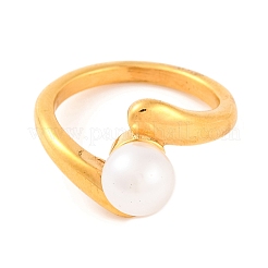 Ion Plating(IP) 304 Stainless Steel Finger Rings for Women&nbsp;RJEW-S414-42B-G