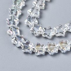 Electroplate Glass Beads Strands&nbsp;EGLA-N008-008-A01