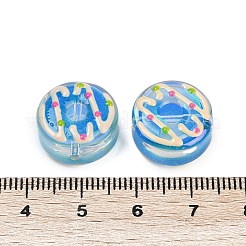 UV Plating Transparent Glass Beads&nbsp;LAMP-R004-03C
