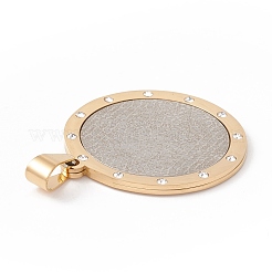 Iron Plating(IP) 304 Stainless Steel Rhinestone Pendant&nbsp;STAS-E151-03P