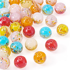 30Pcs 5 Colors Handmade Lampwork Beads&nbsp;LAMP-TA0001-51