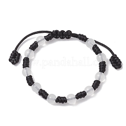 2Pcs Adjustable Nylon Cord Braided Bead Bracelets for Women Men&nbsp;BJEW-JB11430